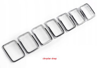 sada okrasných chromovaných rámečků masky